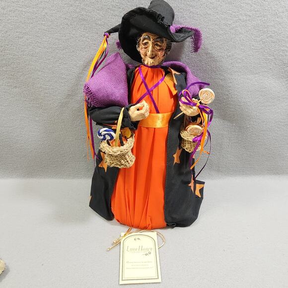 Halloween Candy Witch 14" Tall Lynn Haney Collection by Midwest Imports - Picture 3 of 16